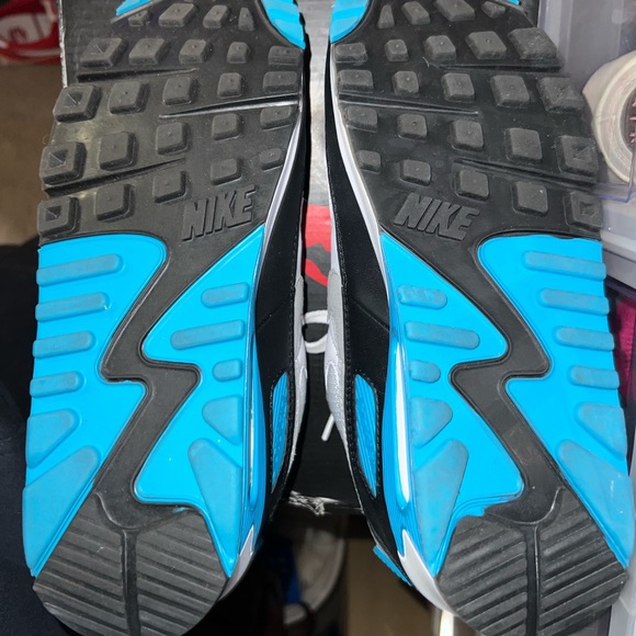 EUC Nike Air Max 90 Laser Blue Men’s 7.5 - Picture 3 of 3